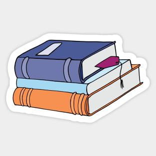 Stack of Books Sticker